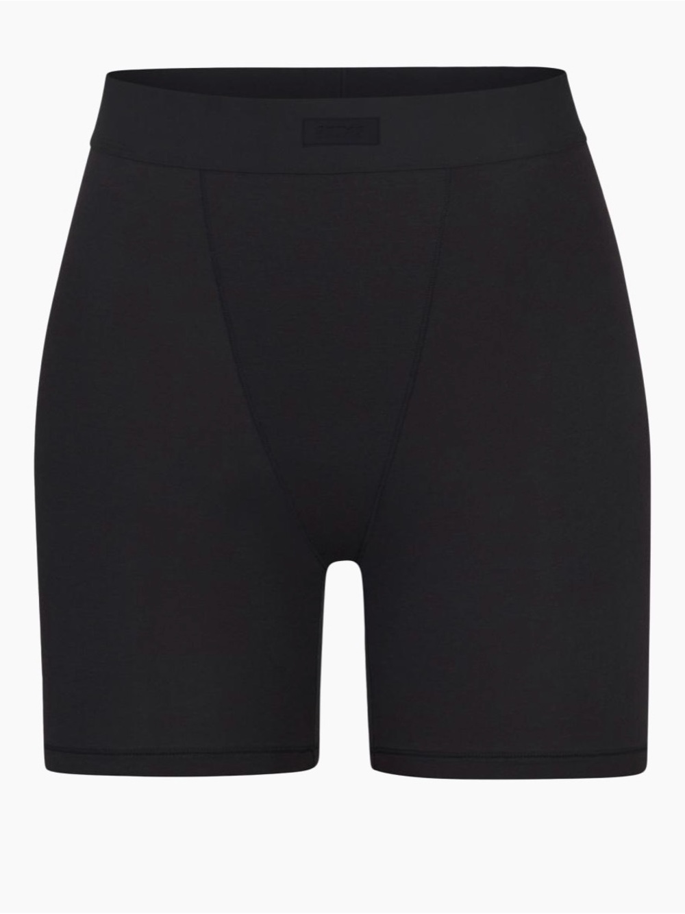 NWT SKIMS Black Cotton Ribbed Boxer - Picture 8 of 11